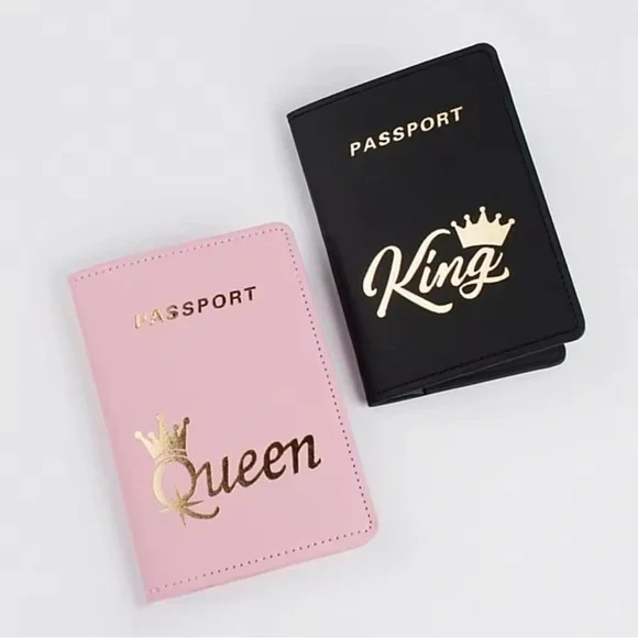 Pink and Black Passport Holders - Picture 1 of 4